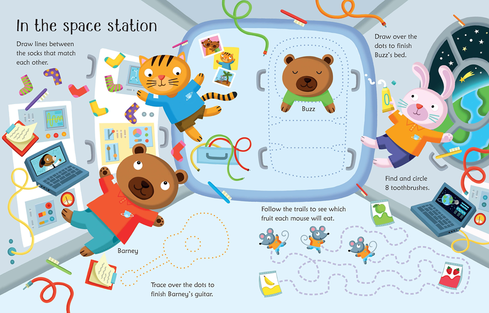 Wipe-Clean Space Activities : Usborne