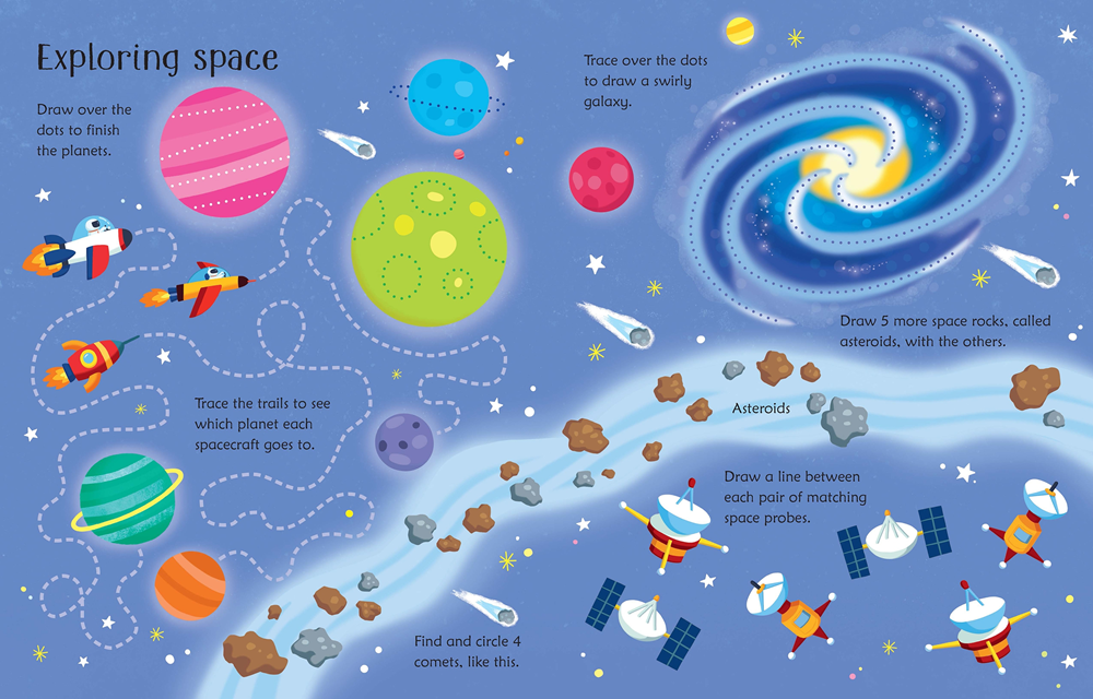 Wipe-Clean Space Activities : Usborne